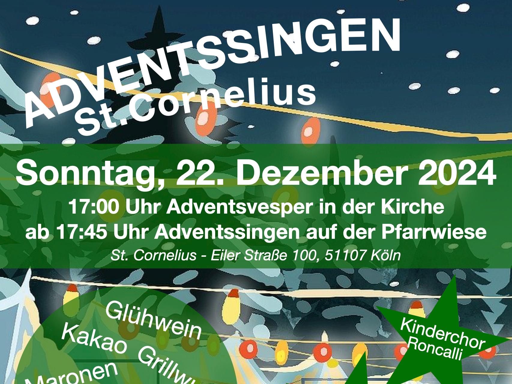 Plakat Adventssingen 2024