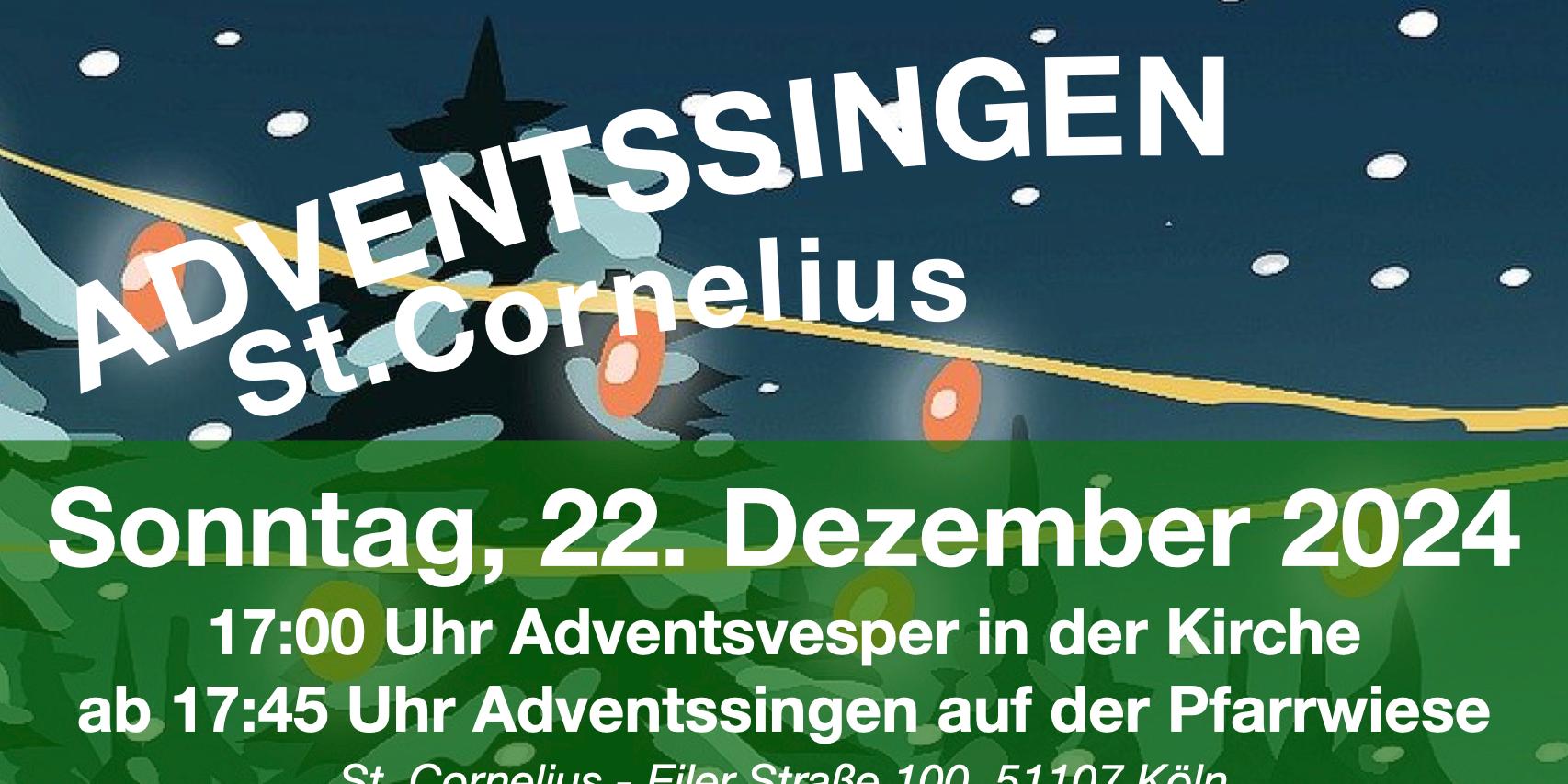 Plakat Adventssingen 2024